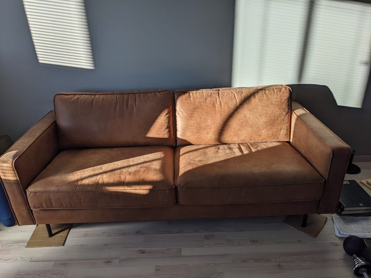 Copenhagen LUX nahkasohva | Konjakinruskea