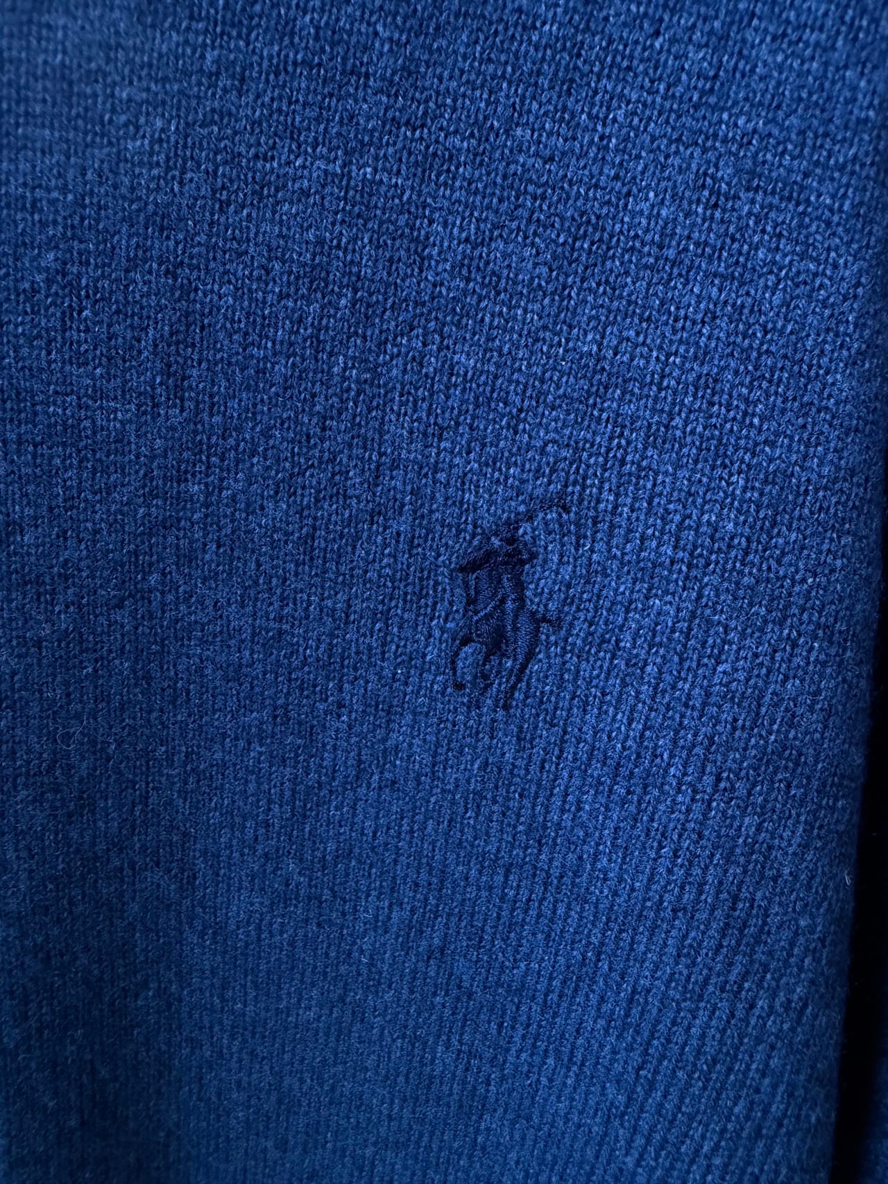 Ralph Lauren villapaita miehille XL (54) sininen (Wool Quarter-Zi