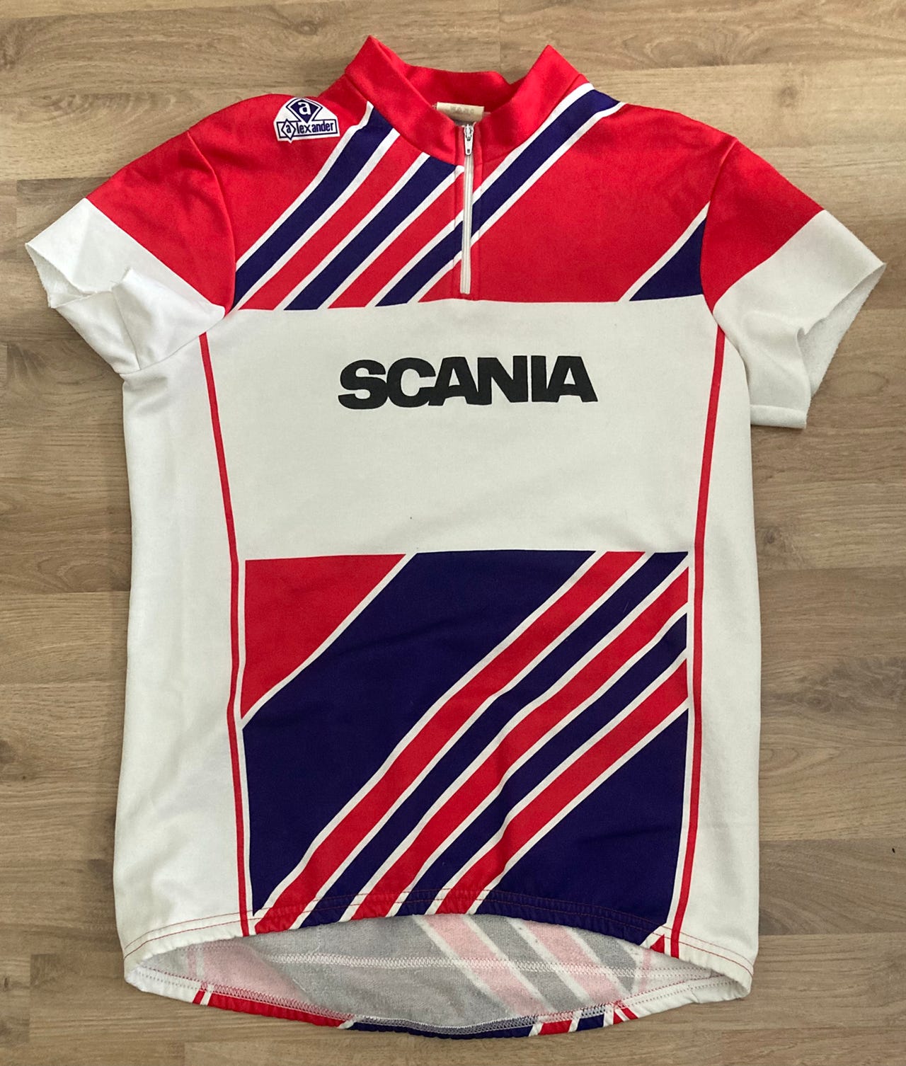 Alexander Scania retro-pyöräilypaita koko 52