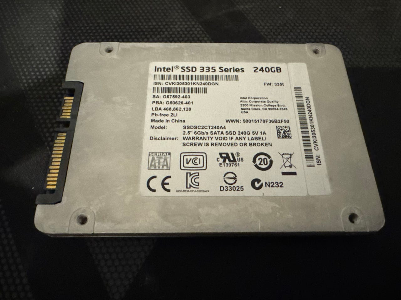 Intel 335 Series Solid State Drive Appears in Japan