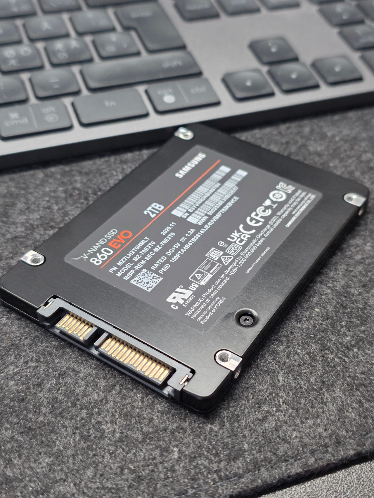 Samsung 860 EVO SSD 2 Tt 2,5 SATA3 -SSD-kovalevy