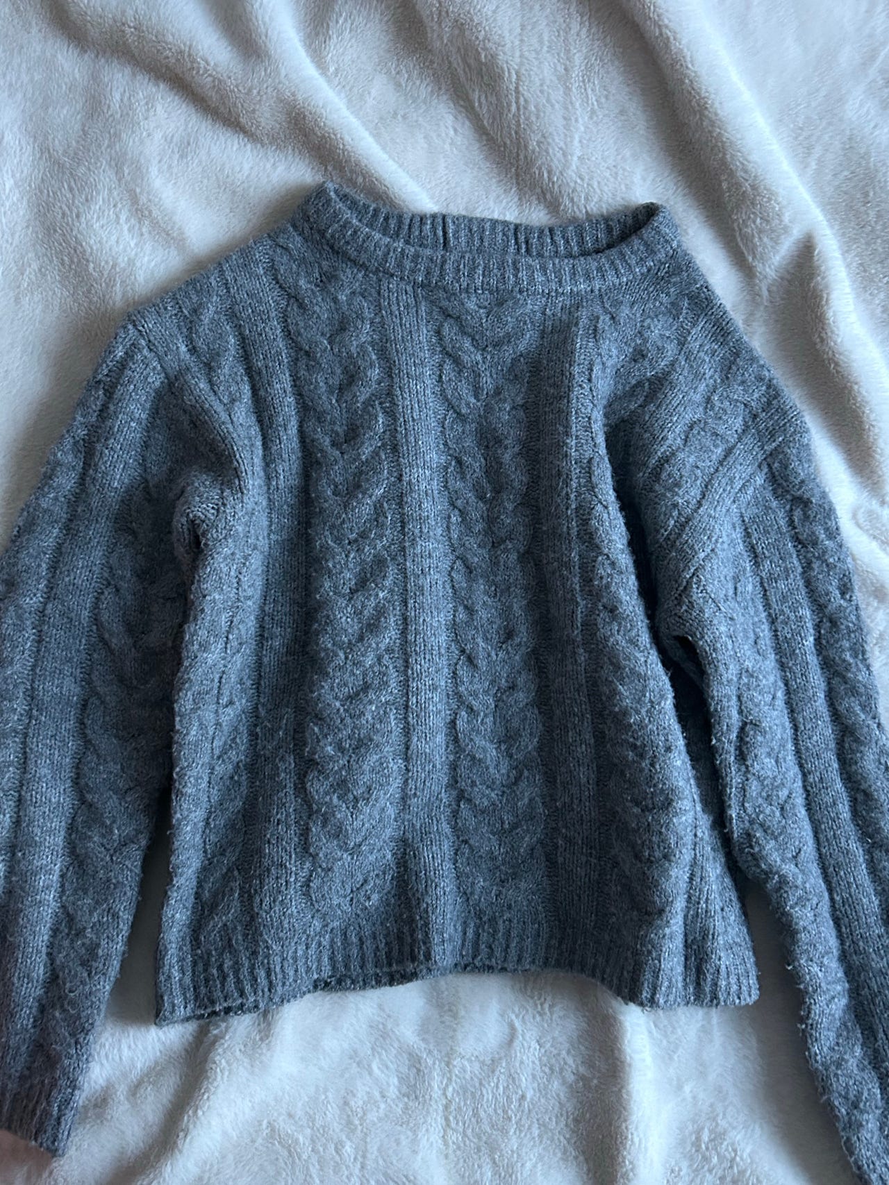 grey sweater