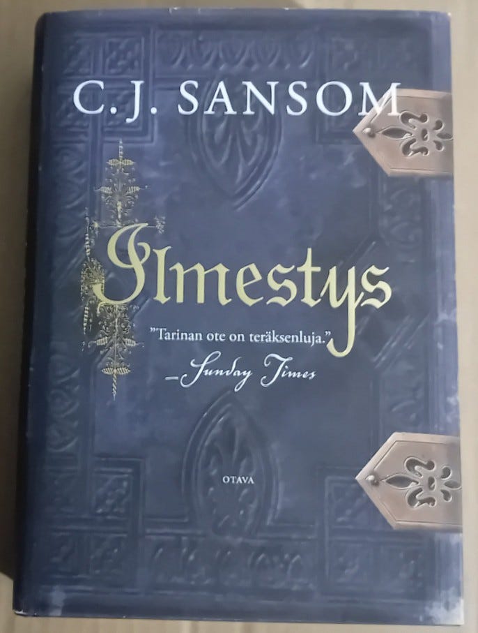 C.J. Sansom: Ilmestys