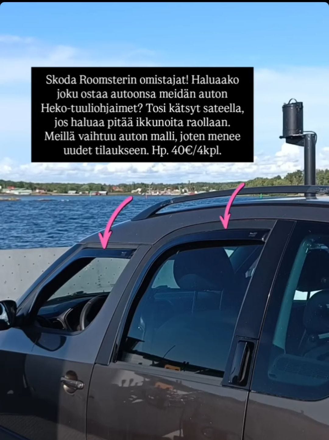 Heko tuuliohjaimet Skoda Roomster
