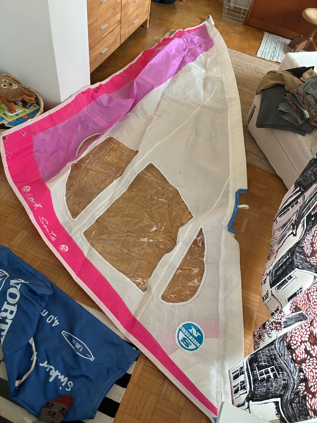 North Sails purje (Sinker 4) vaaleanpunainen–valkoinen