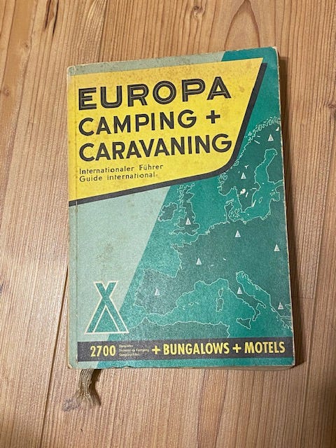 Karavaanarin matkailuopas Euroopan maihin vuodelta 1965