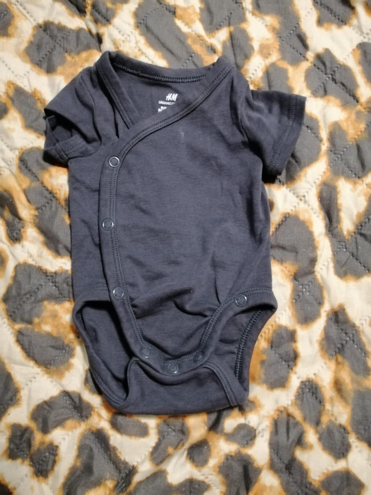 Vauvan body koko 50 tumman harmaa unisex
