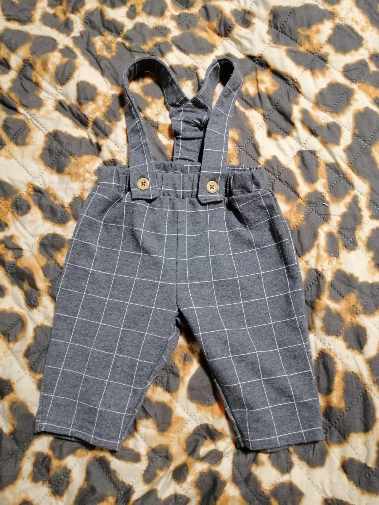 Lasten henkselihousut housut koko 56 harmaa unisex