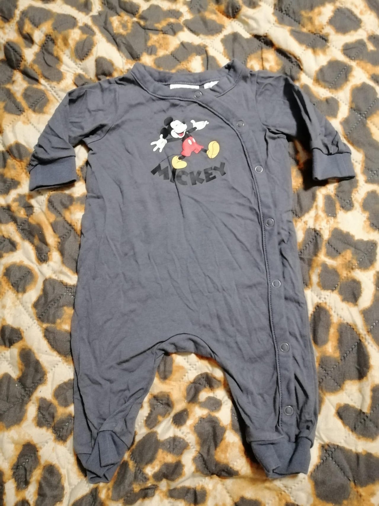 Disney Mickey Mouse vauvan potkupuku harmaa koko 56 unisex
