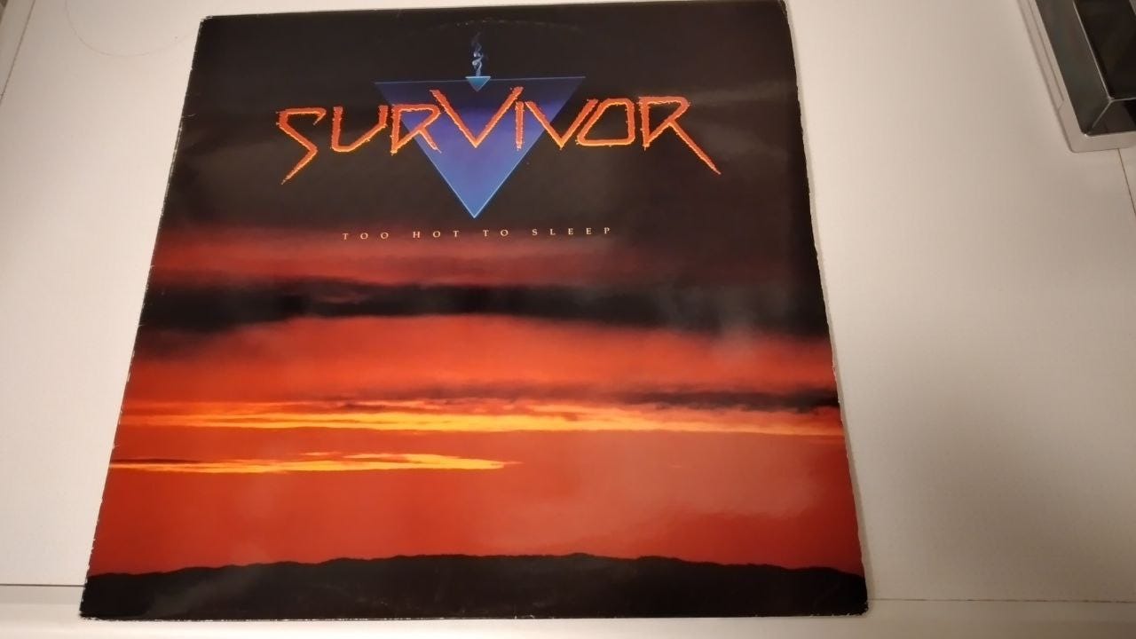 Survivor  – Too Hot To Sleep , original 1988 Swe.