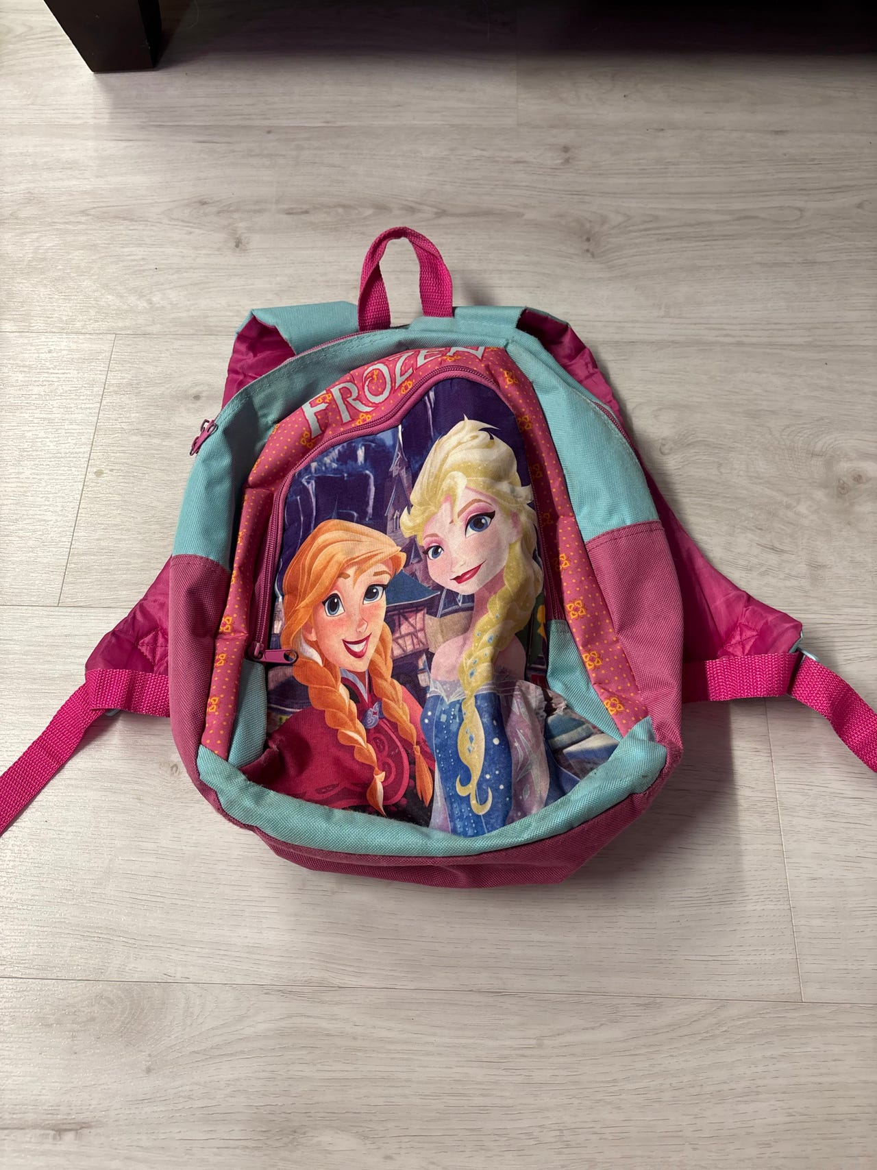 Disney Frozen lasten reppu pinkki-turkoosi