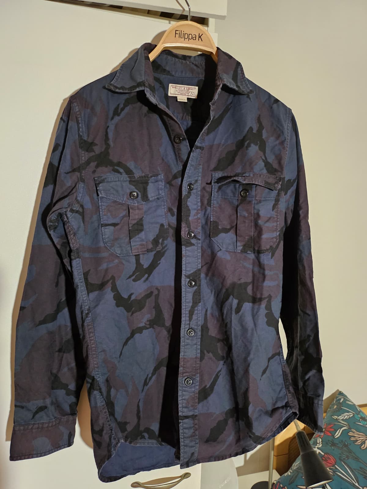 Wallace & Barnes J.Crew camo-paita XS