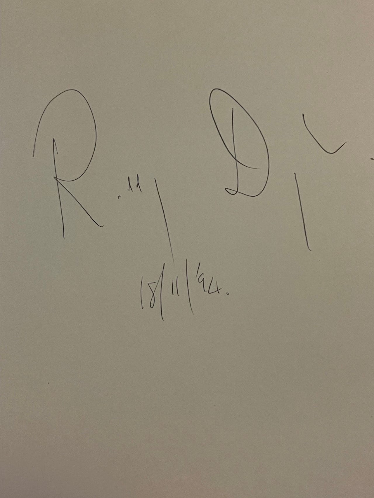 Roddy Doyle nimikirjoitus
