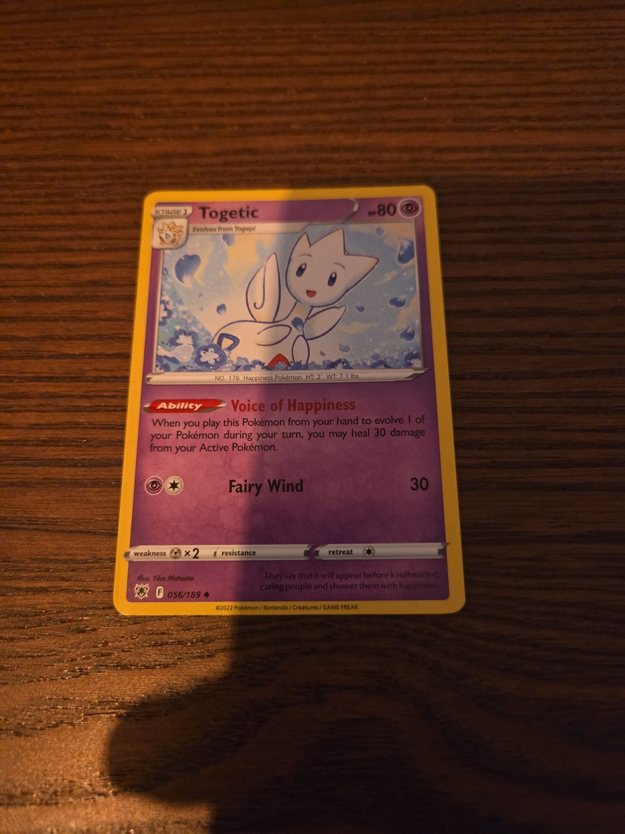 Pokémon Togetic keräilykortti