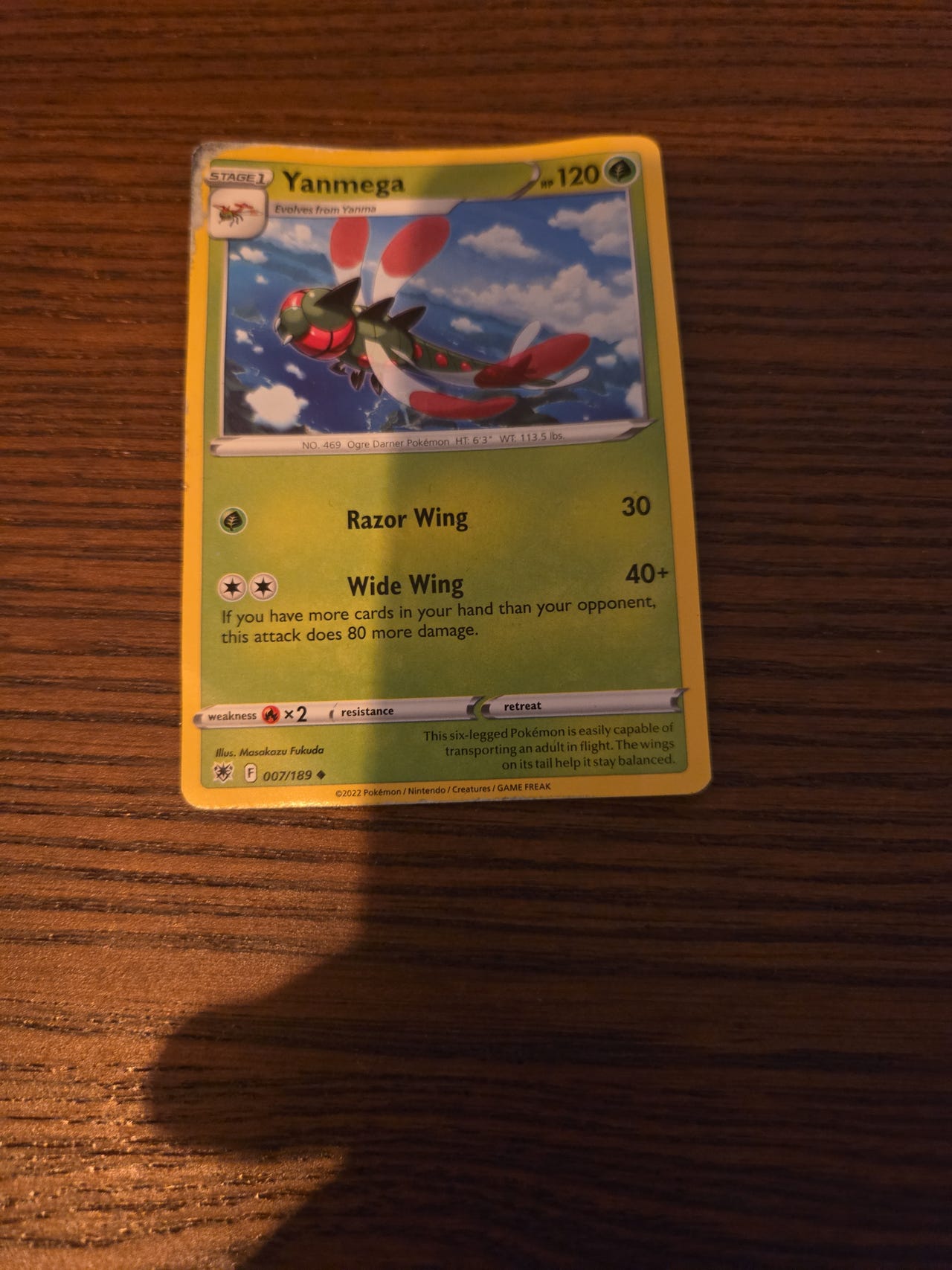 Pokémon Yanmega kortti