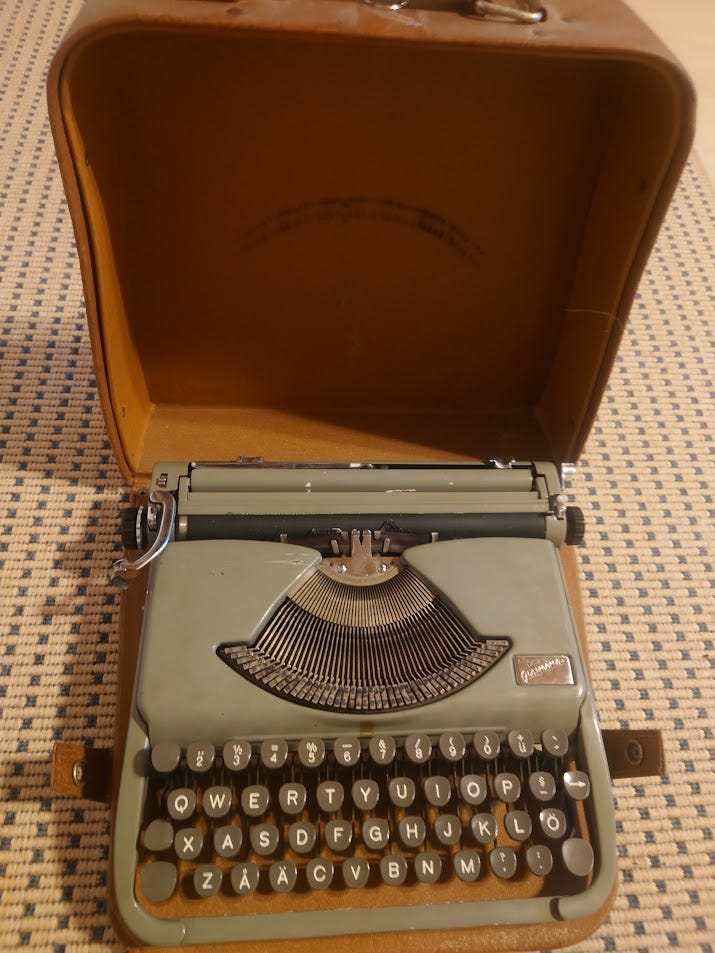 Vintage kirjoituskone