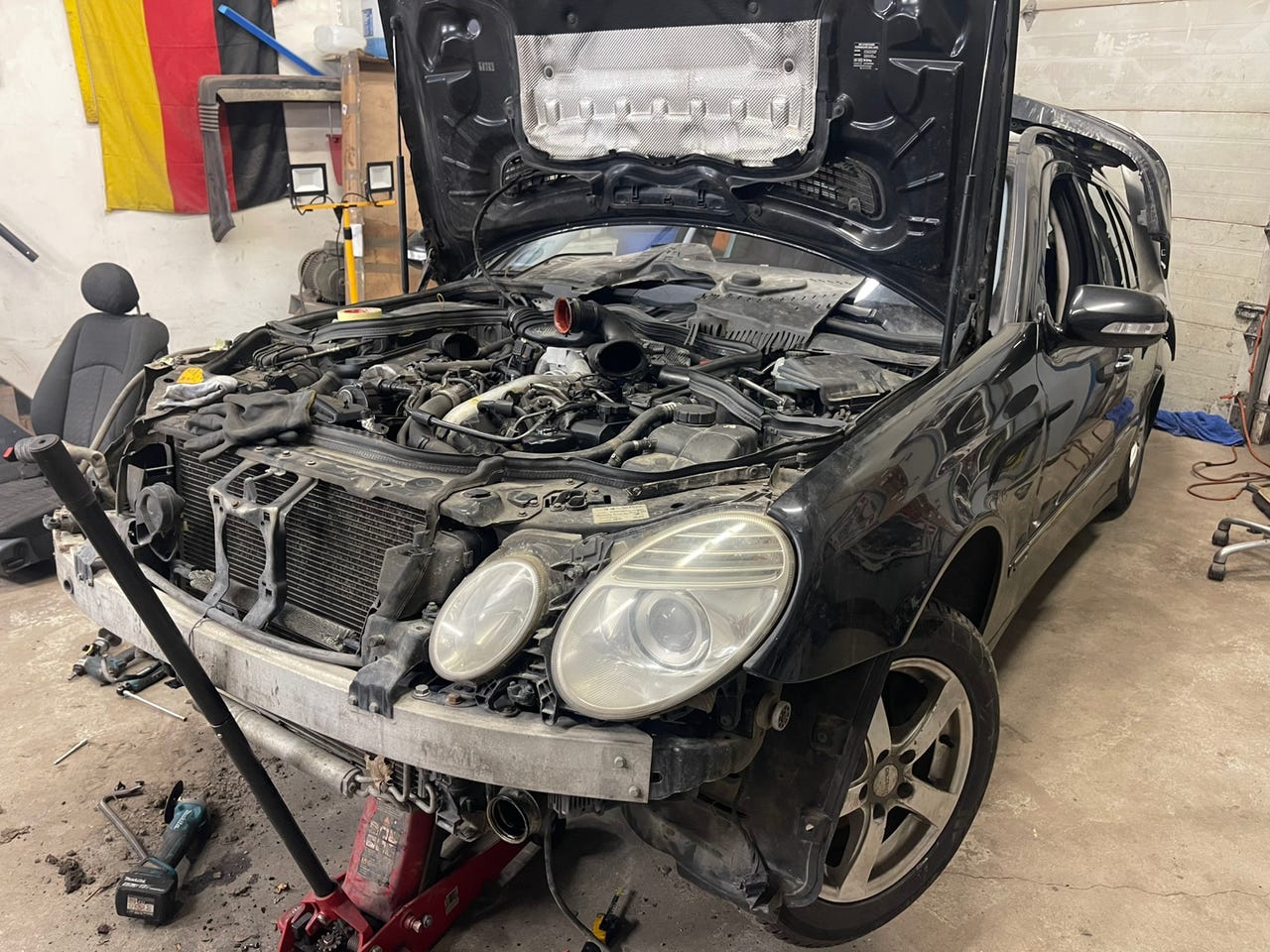 W211 Facelift OM642 osina purkuun