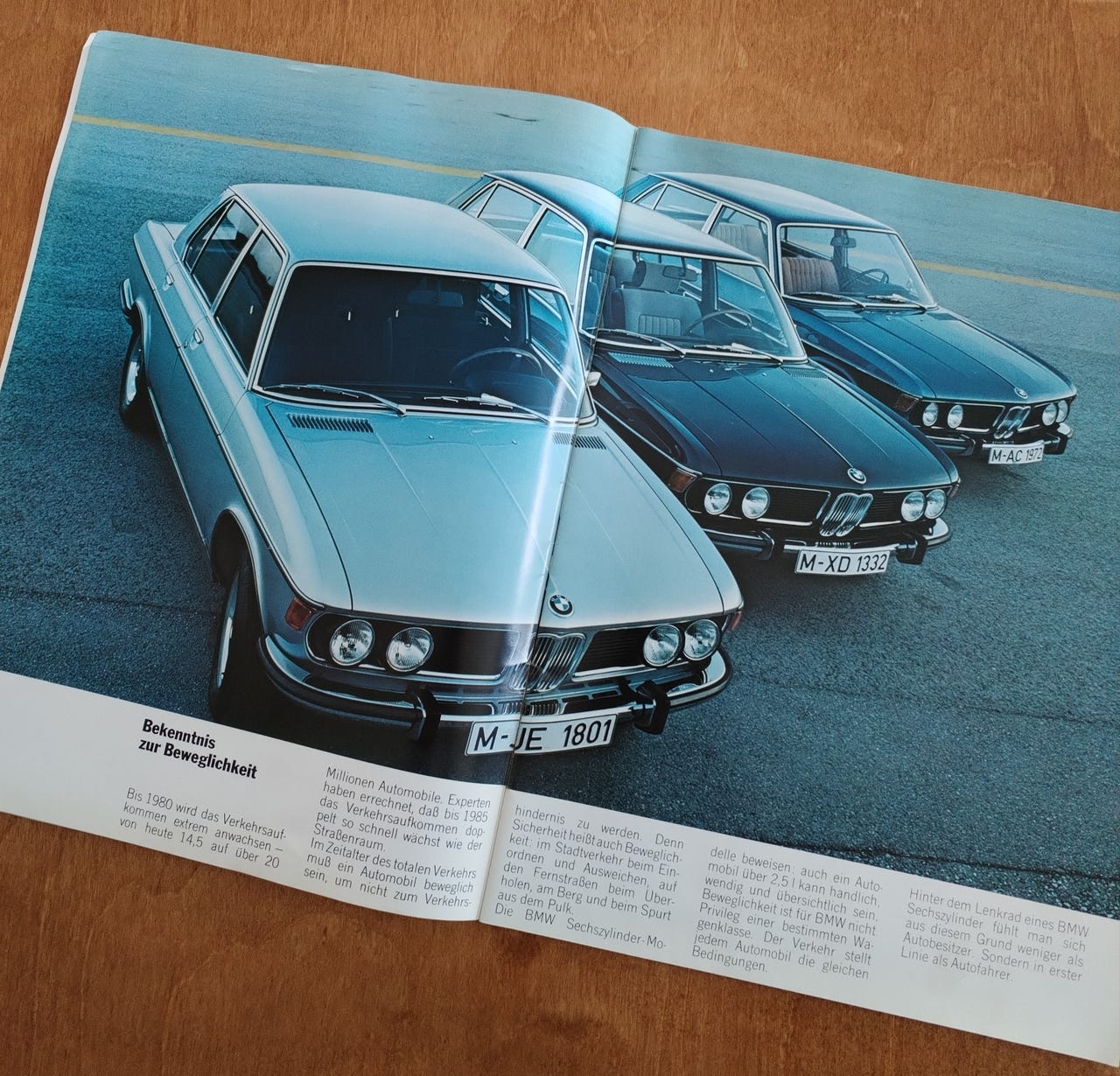 BMW 2500, 2800, 3.0S, 3.0 Si myyntiesite saksankielinen