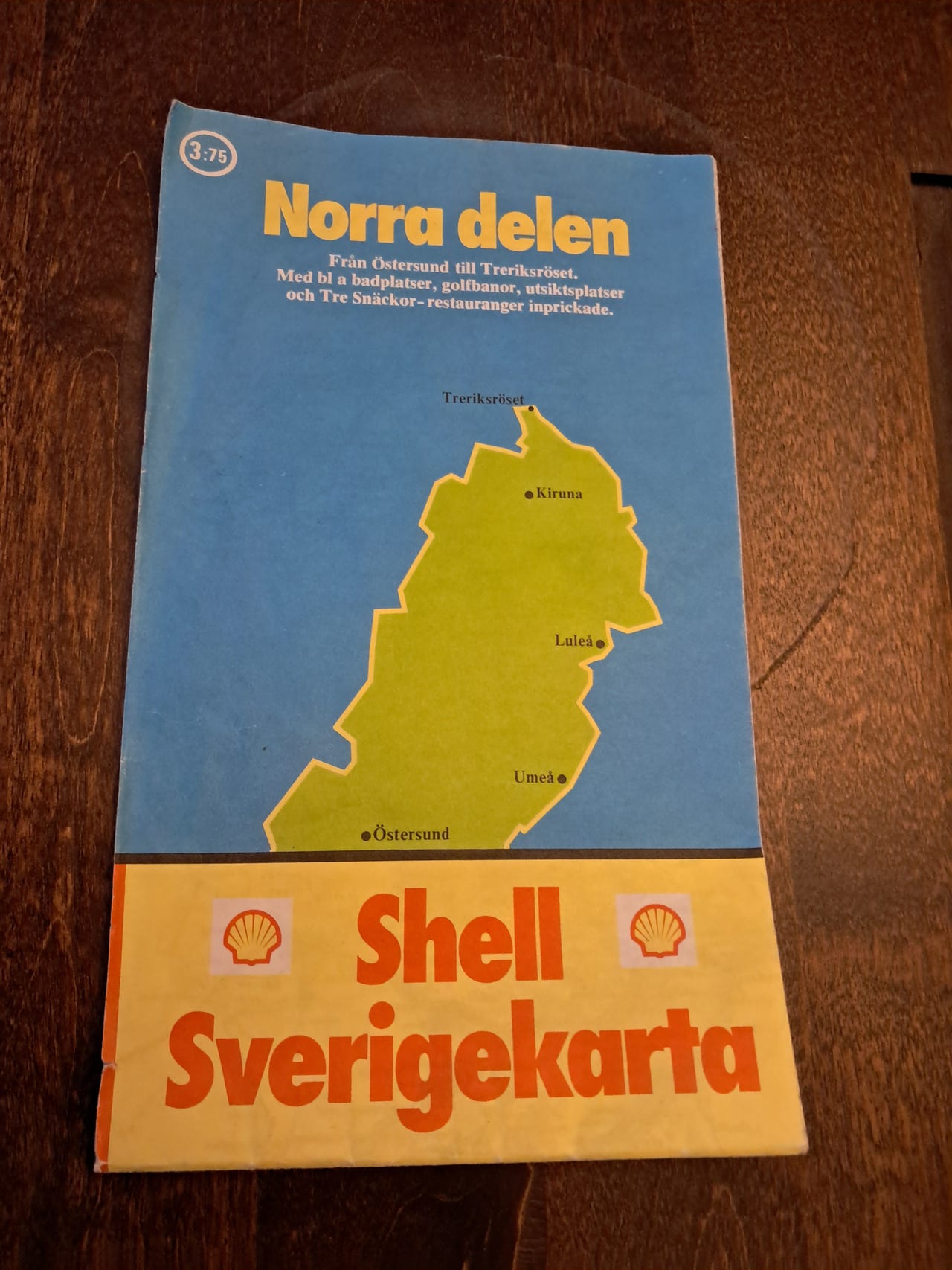 Shell kartta Pohjois-Ruotsi