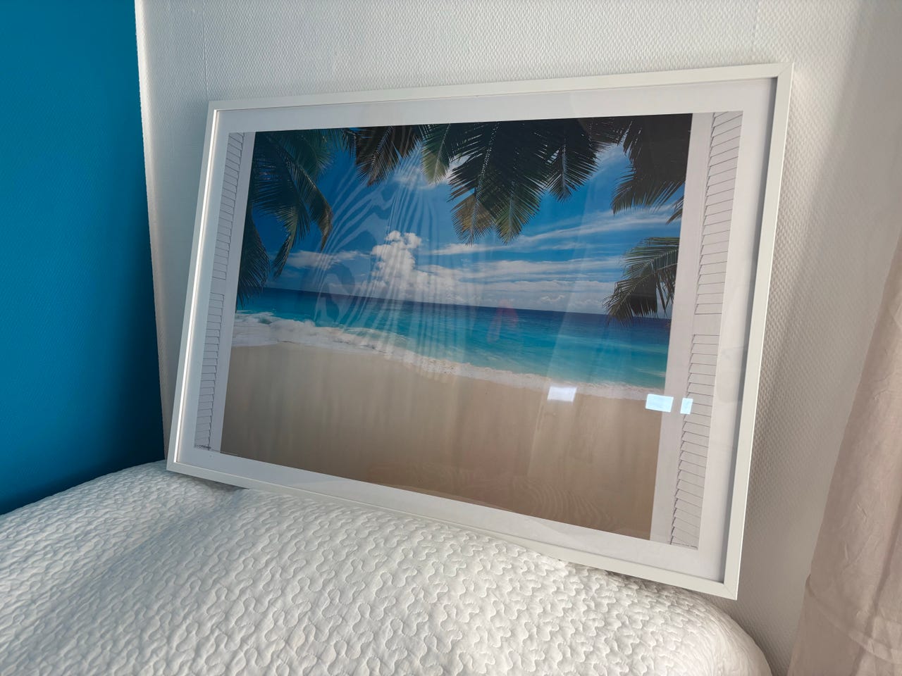 Ikea kehys 102X72cm + rantamaisema juliste, hieno