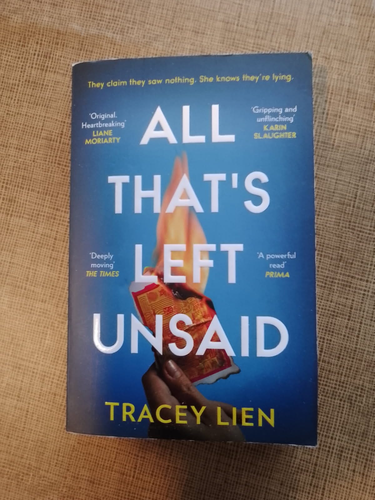 Tracey Lien: All Thats Left Unsaid, in English