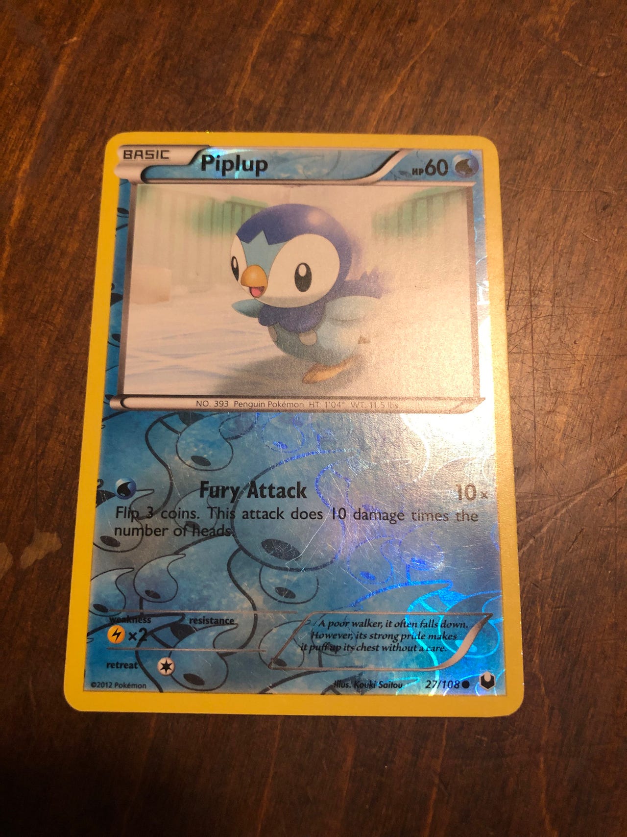 Pokmon Piplup -kerilykortti 27/108 reverse holo | Tori