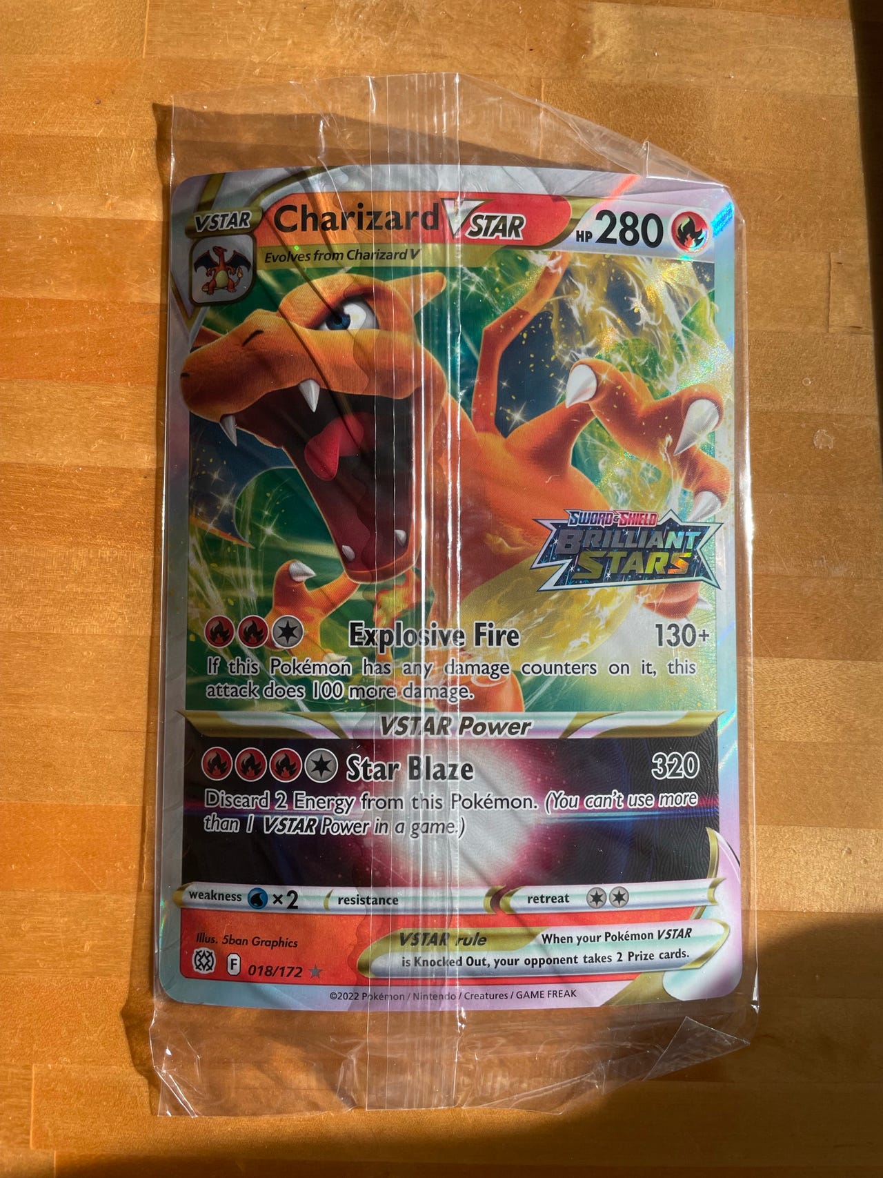 Pokemon Charizard VSTAR JUMBO promo sealed