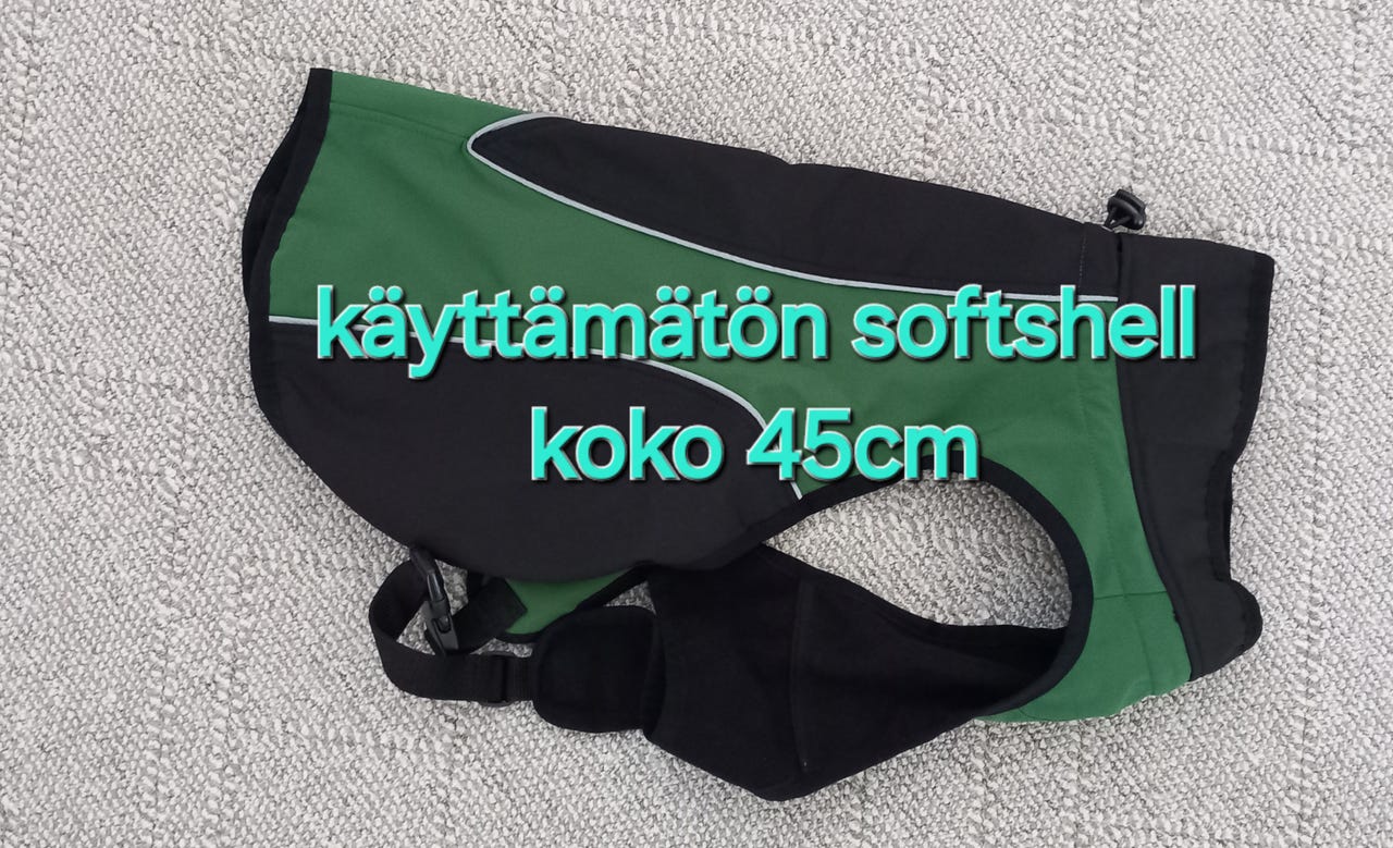 Koiran softshell takki 45cm u{d83d}u{dc9a}