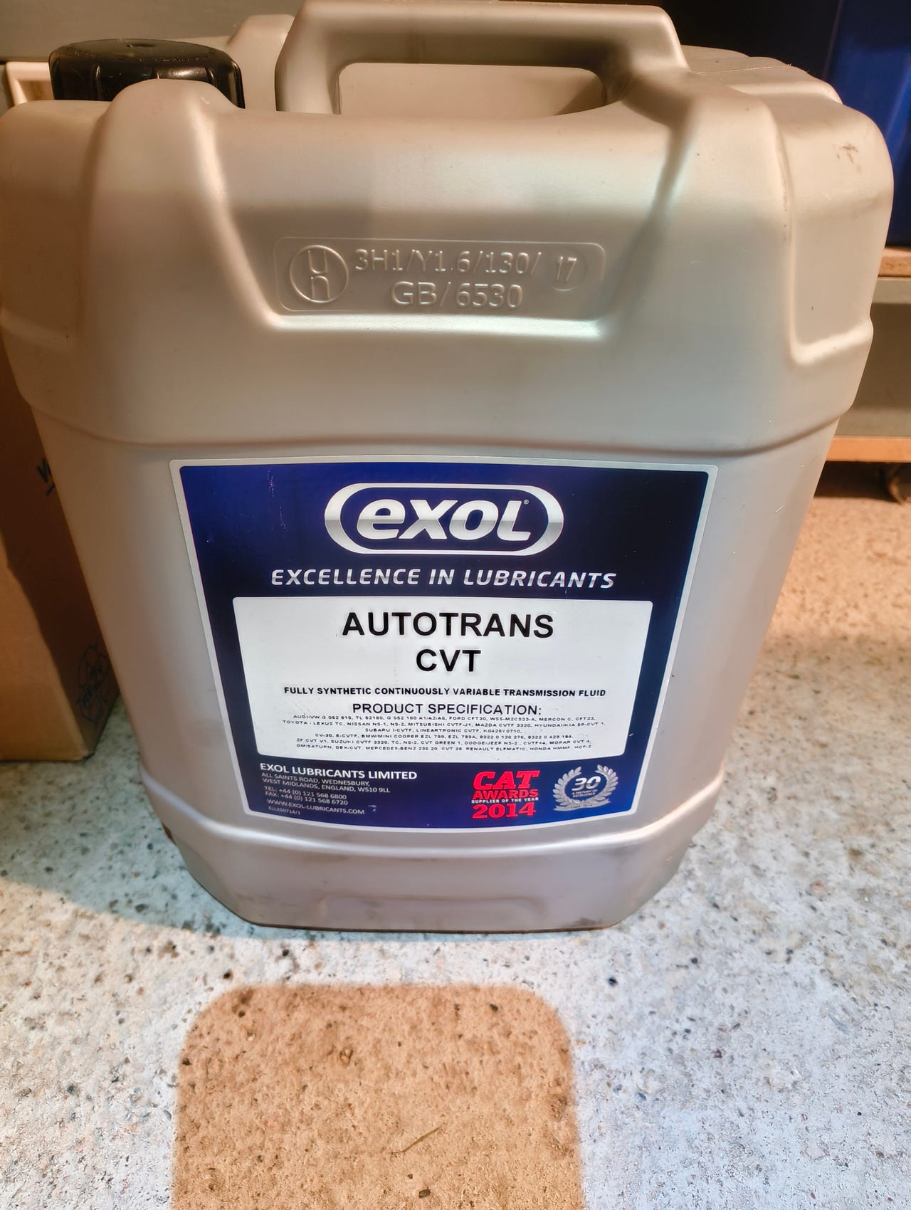 EXOL CVT automaattivaihteiston öljyä 20 L