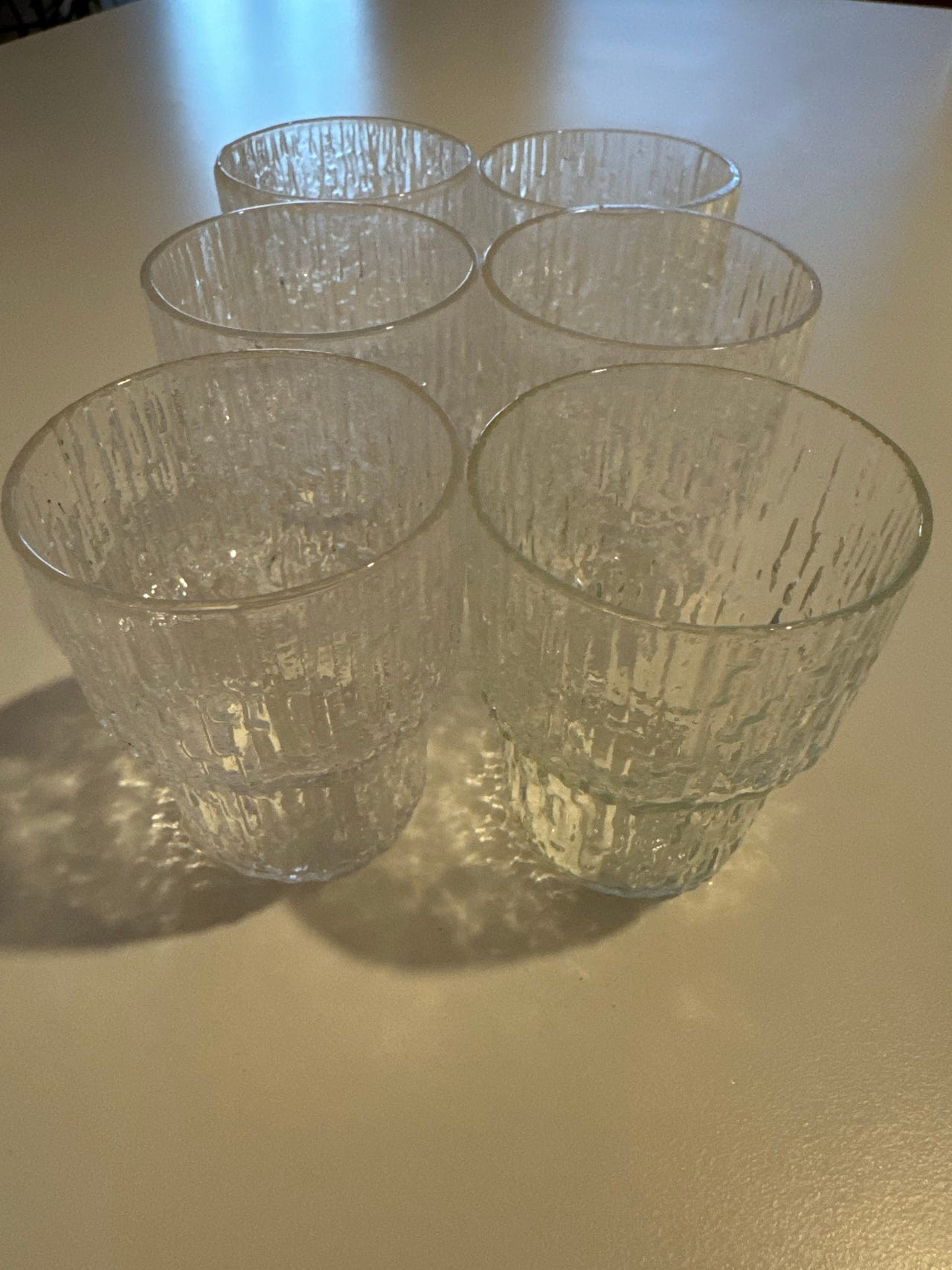 Iittala Paadar snapsilasit 6kpl mielellään settinä