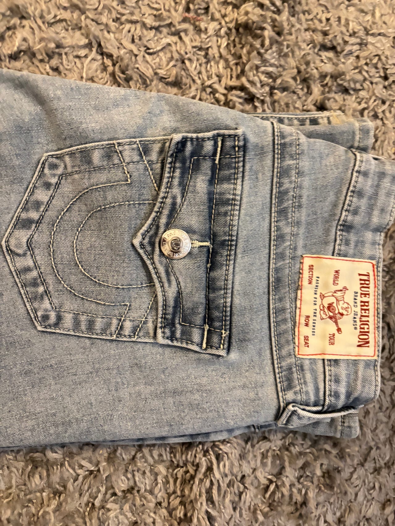 True Religion Becca farkut sininen denim W29 M