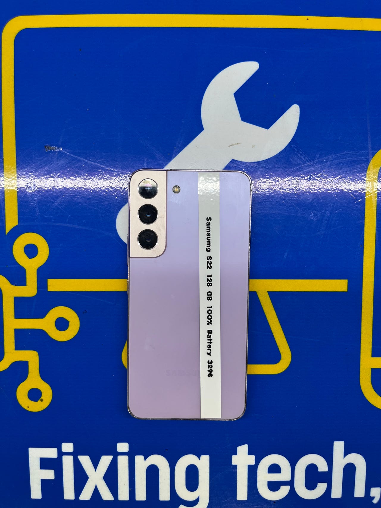Samsung S22 128GB 100% Battery 12KK Takuu