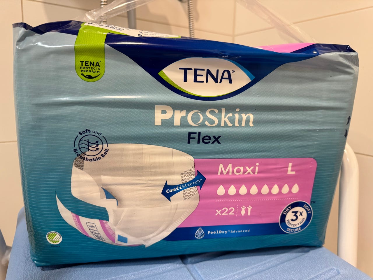 Tena ProSkin Flex Maxi L, 4 x 22 kpl | Tori