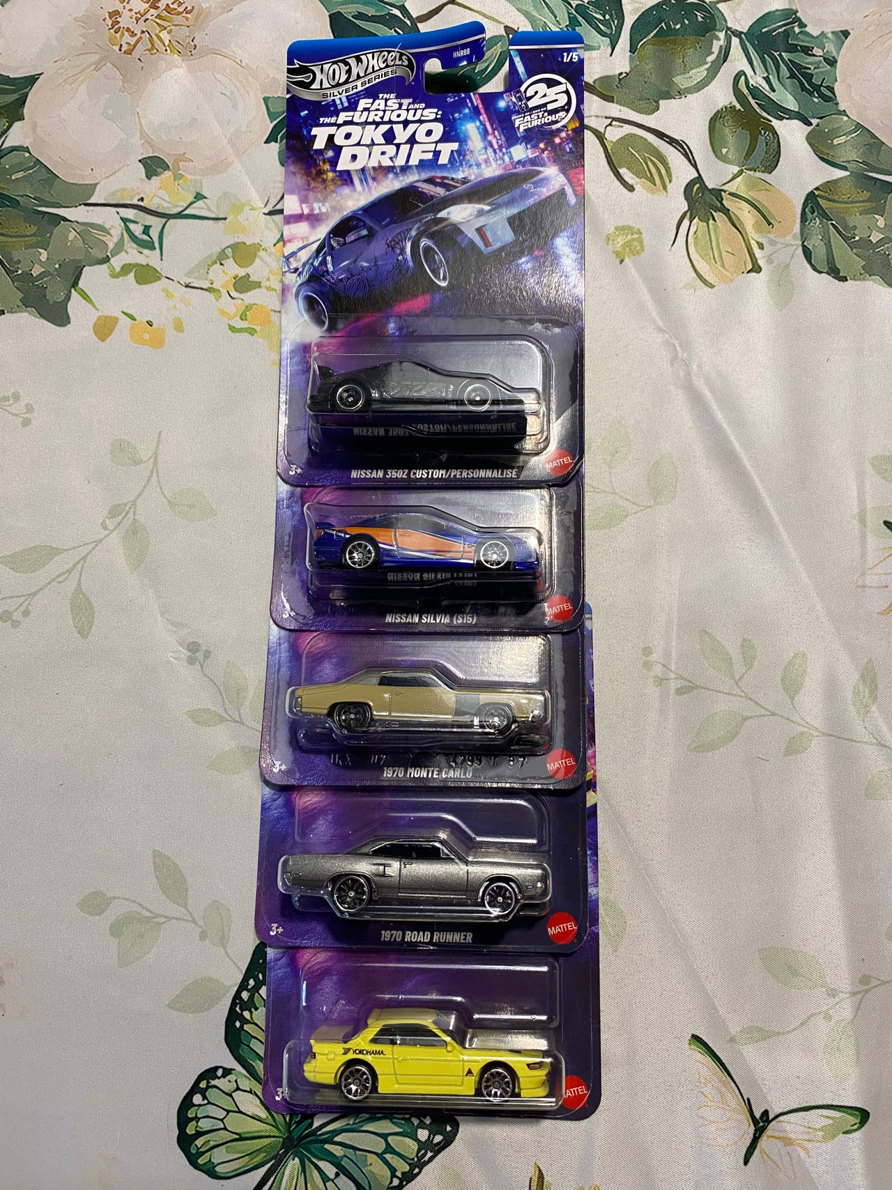 Hot Wheels Fast and Furious Tokyo Drift autosarja 5 kpl | Tori