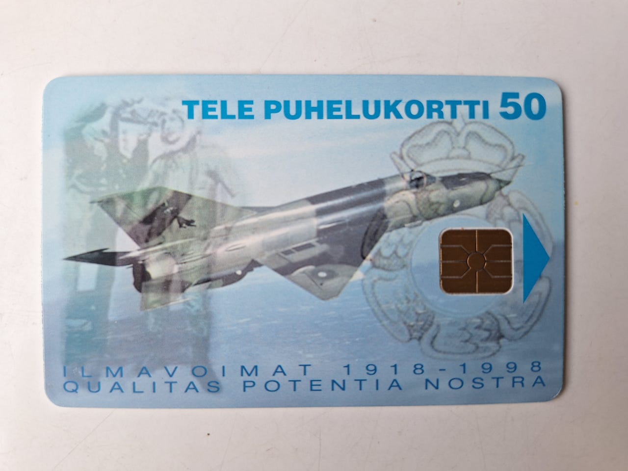 Puhelinkortteja Ilmavoimat 80v