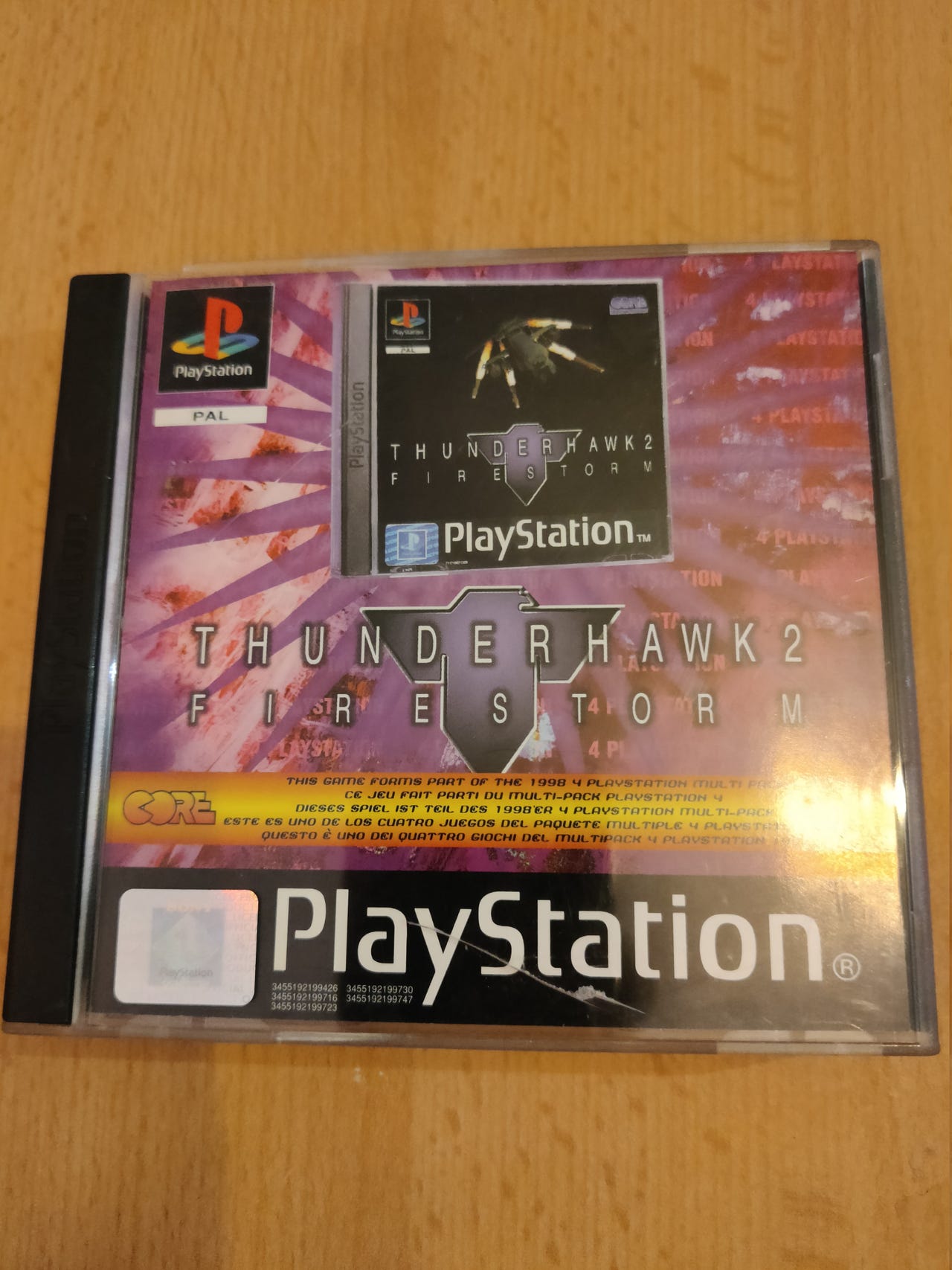 PS1 Playstation 1 PAL firestorm thunderhawk 2