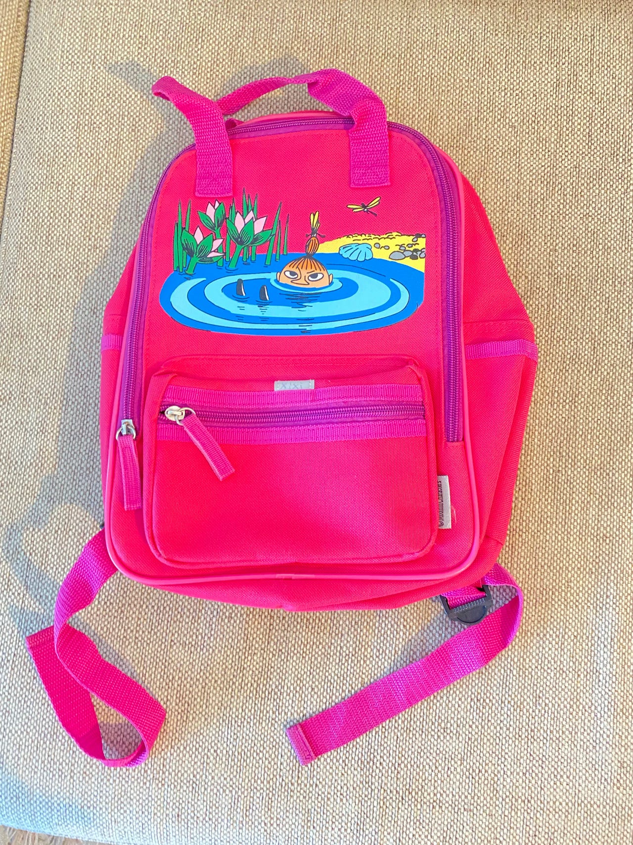 Moomin reppu pinkki unisex