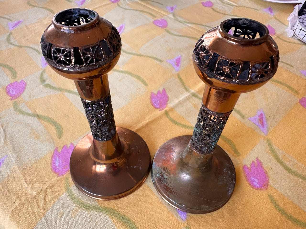 Iittala R. Sarpaneva kynttilänjalat kupari 2 kpl
