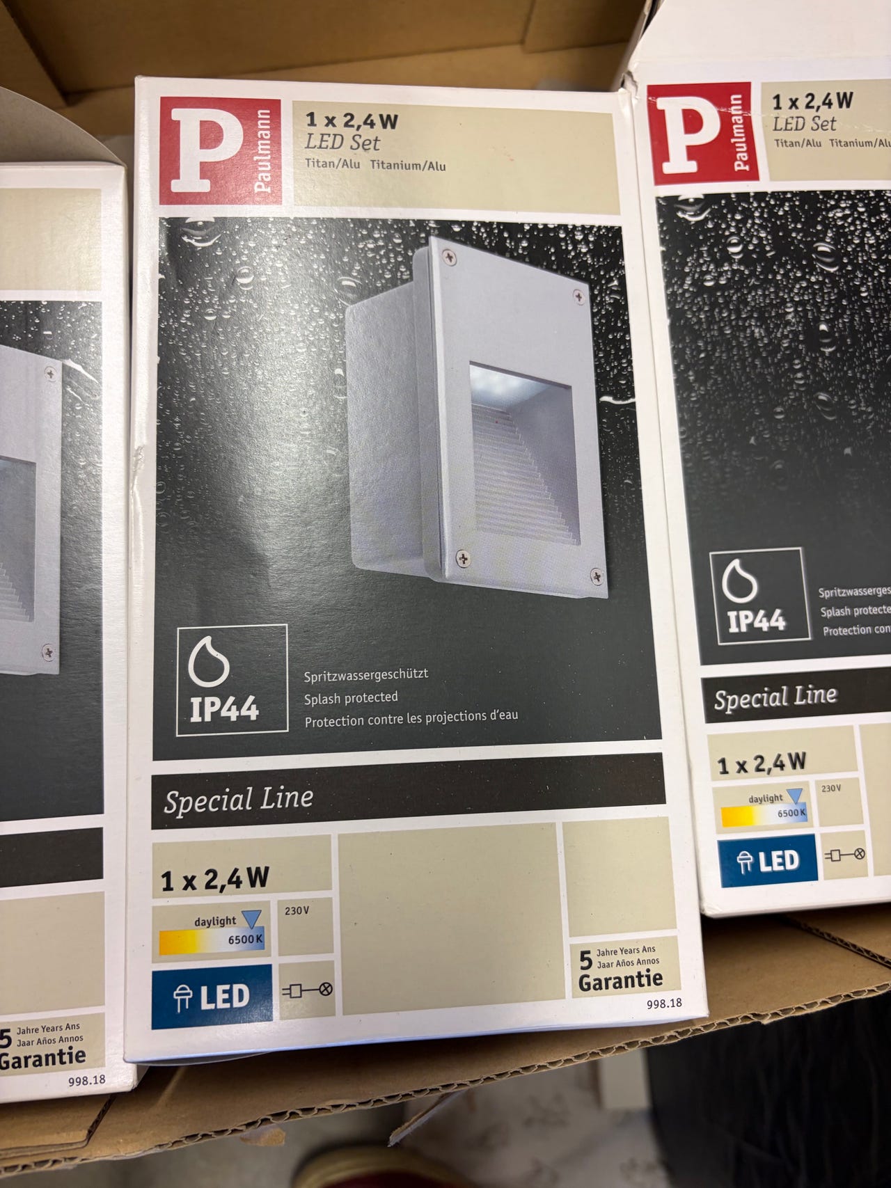 Paulmann Special Line upotettava LED-seinävalaisin 3 kpl