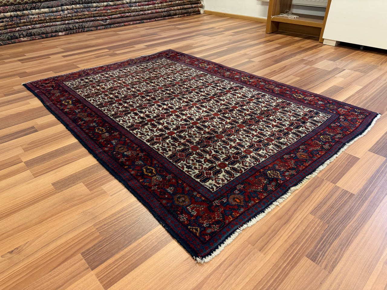 Käsinsolmittu vintage Persialainen matto 155*112