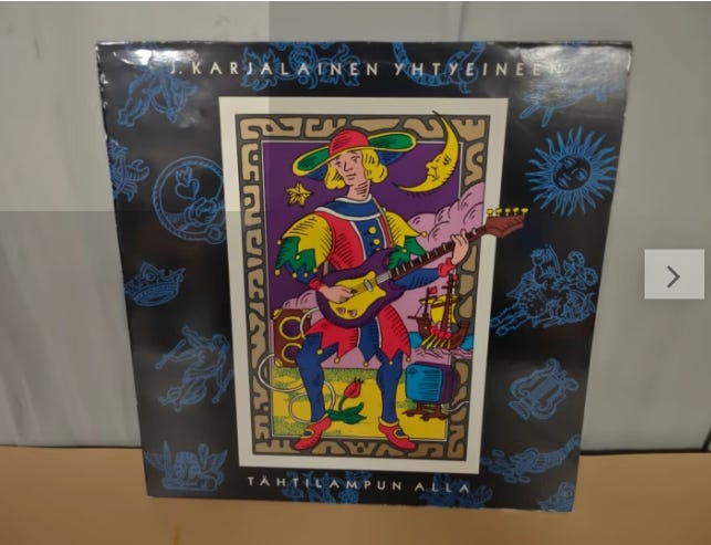 J. Karjalainen Yhtyeineen – Tähtilampun Alla LP