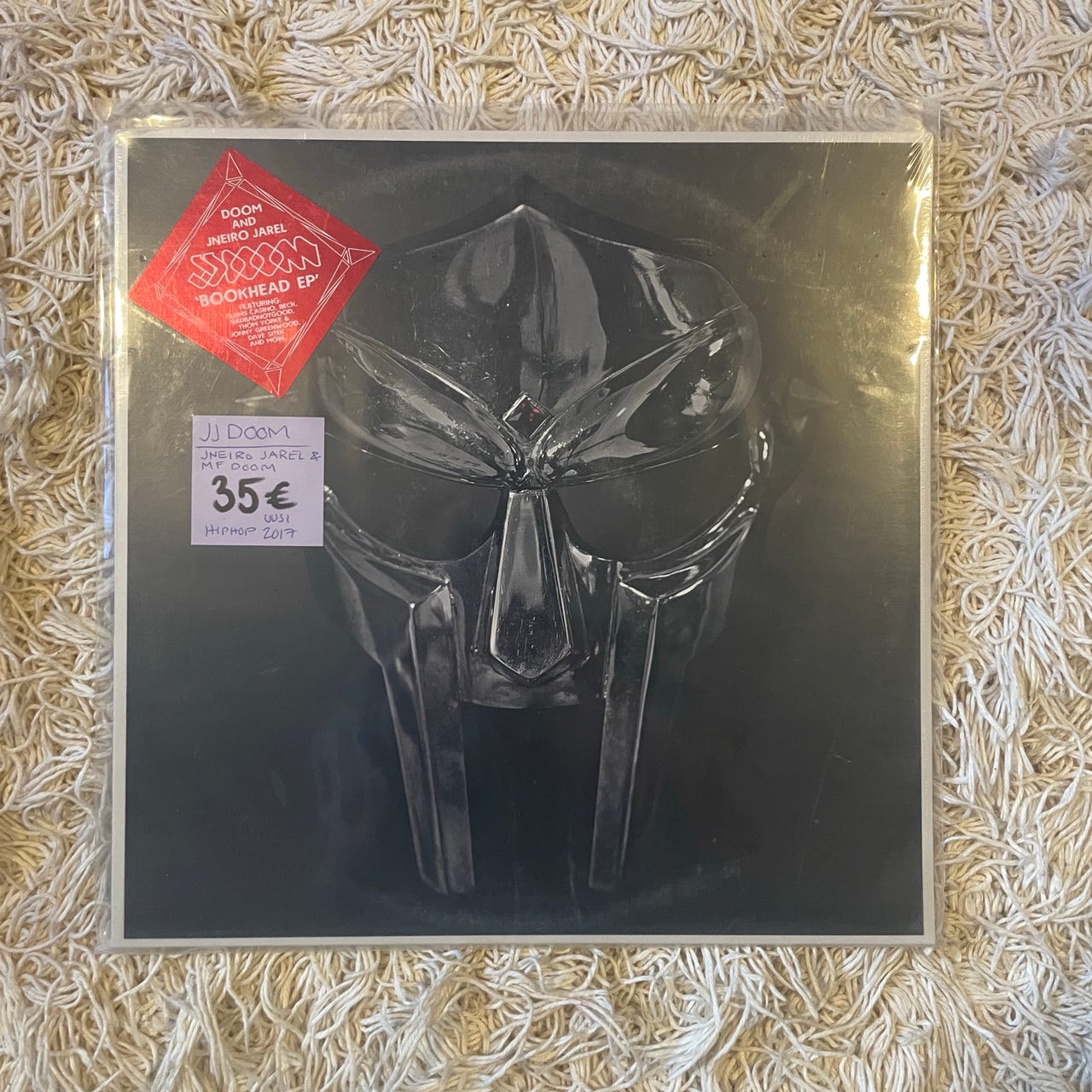 美品　LP BOOKHEAD EP DOOM & JNEIRO JAREL Mf Doom Jneiro Jarel Jj Doom Lp Bookhead Ep Lacrado Disco