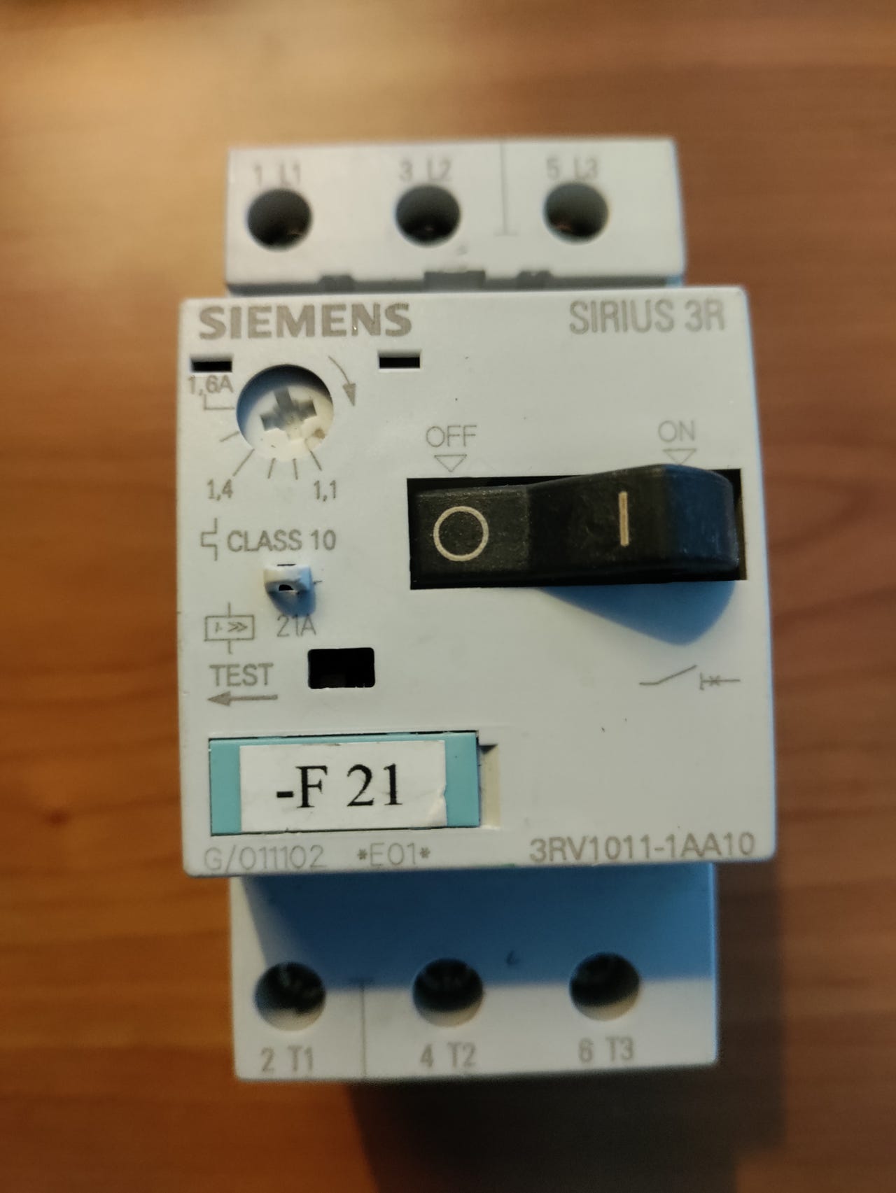 Siemens SIRIUS 3R 3RV1011-1AA10 Moottorinsuojakytkin