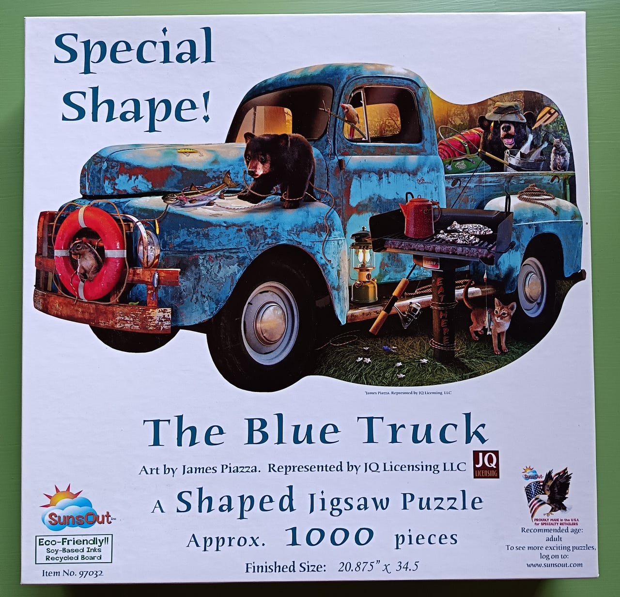 The blue truck palapeli, 1000 palaa