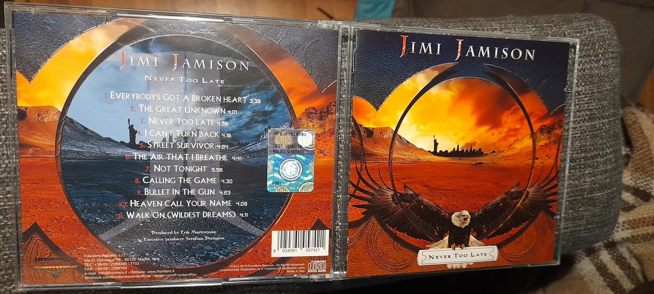 Jimi Jamison – Never Too Late CD | Tori
