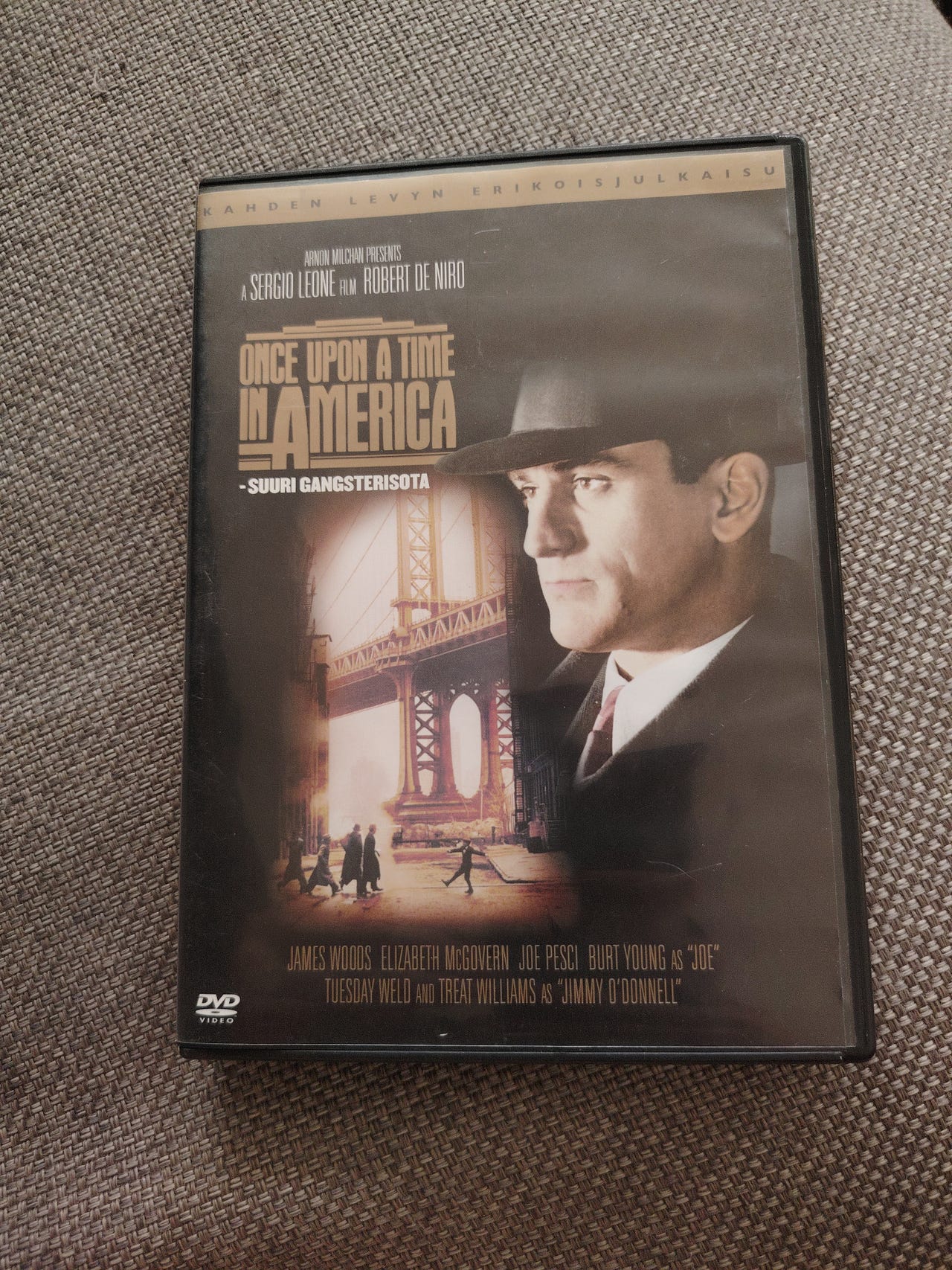 Once Upon a Time in America DVD-elokuva