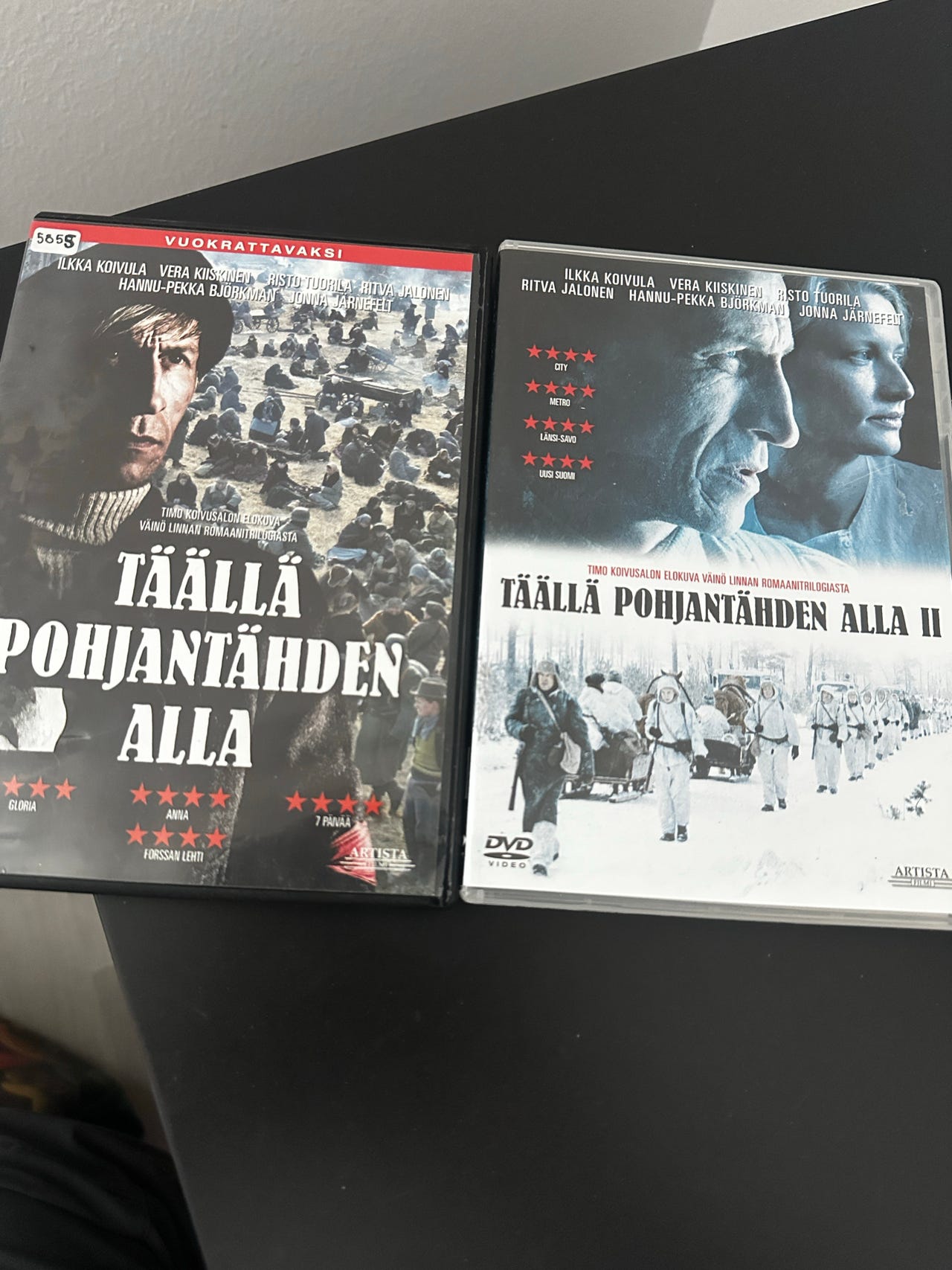 Täällä Pohjantähden alla I & II DVD-elokuvat
