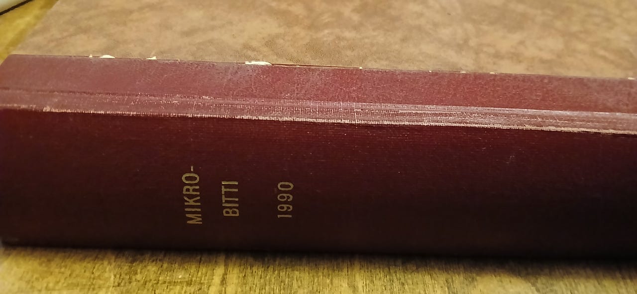 Mikrobitti 1990 vuosikerta nidottu