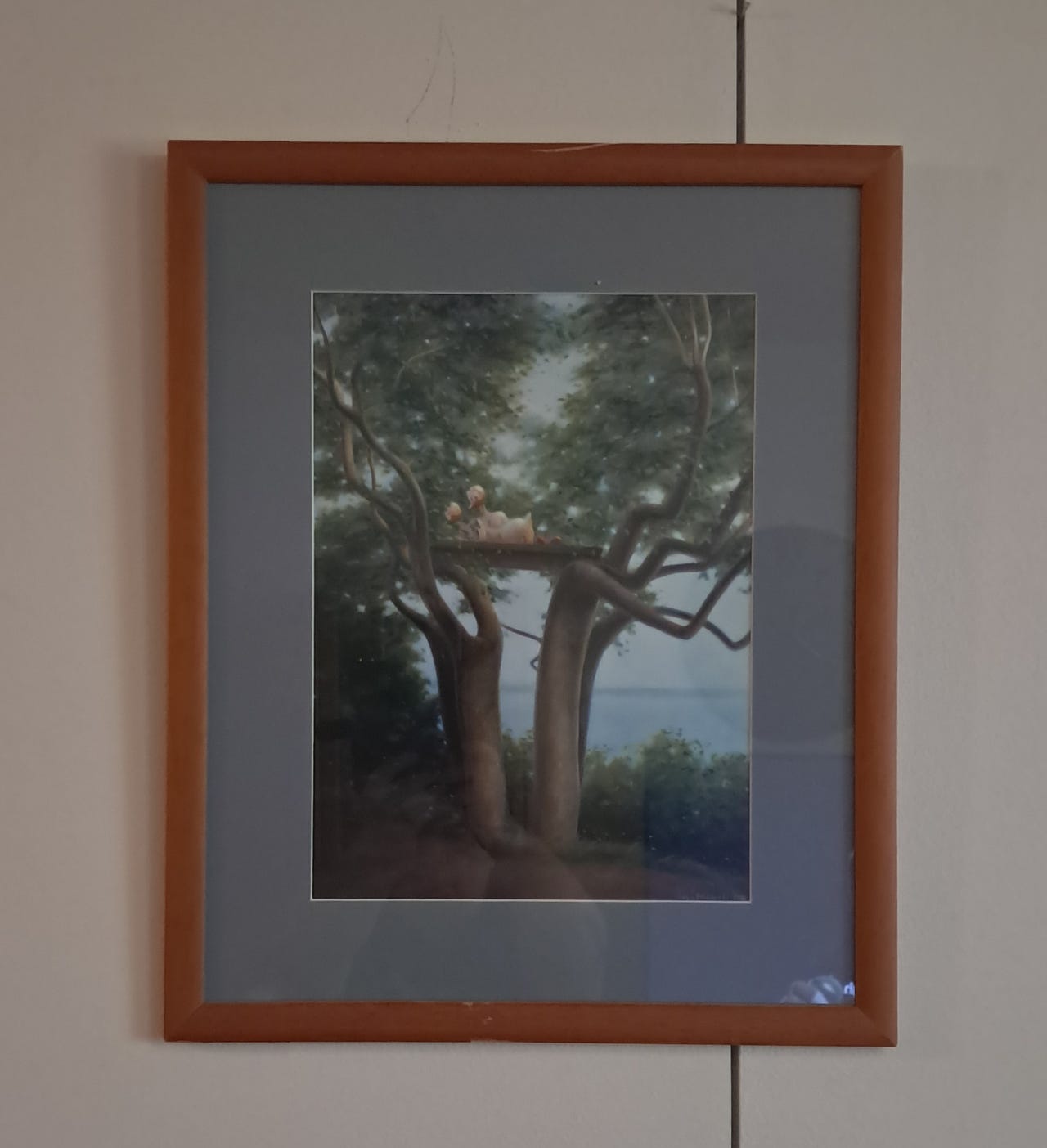 Ankat puussa-taulu 54×44 cm
