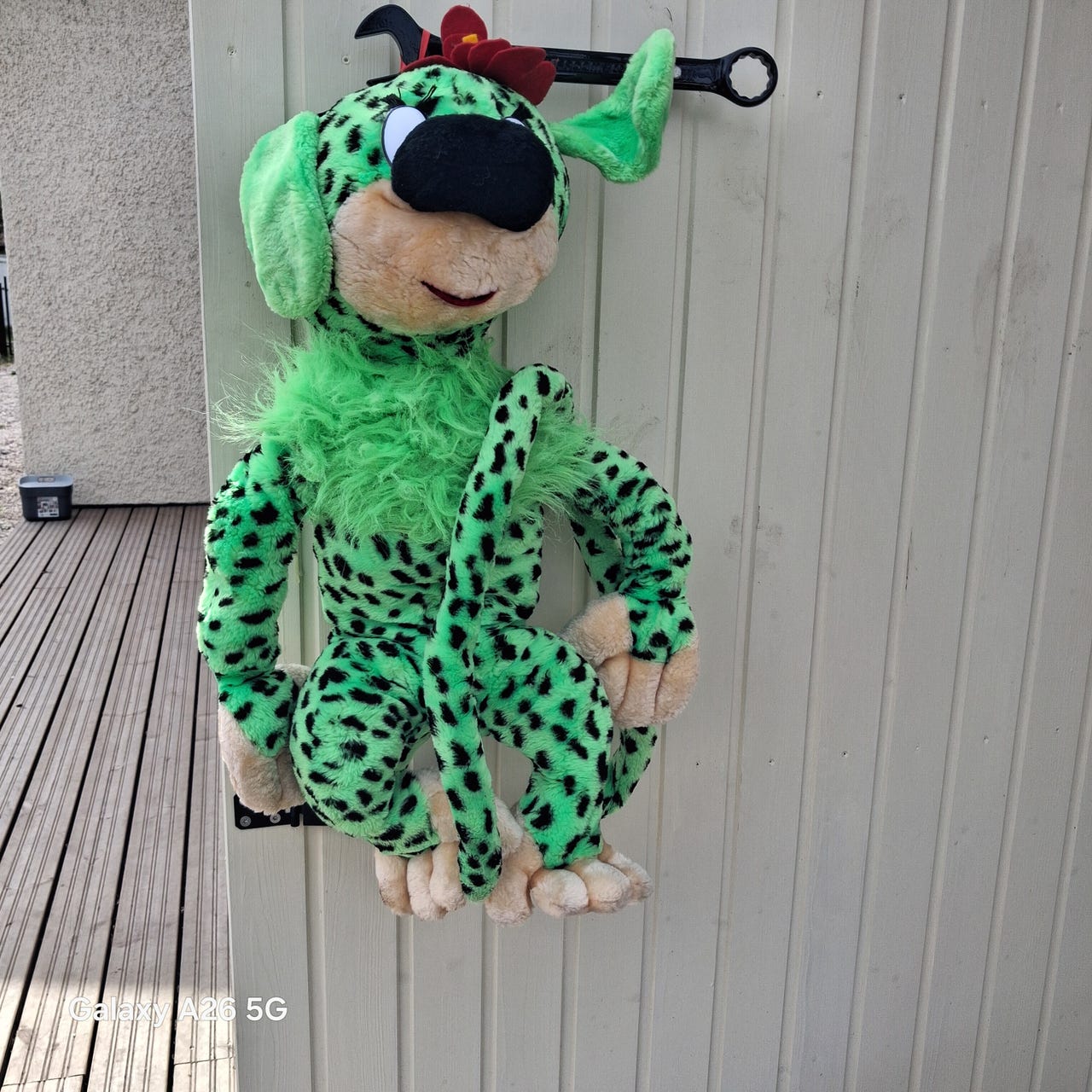 Harvinainen vihreä Marsupilami-naaras (Marsupilamie)